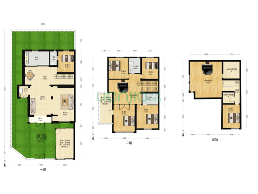 绿荫别墅小区 8室3厅3卫 222平方
