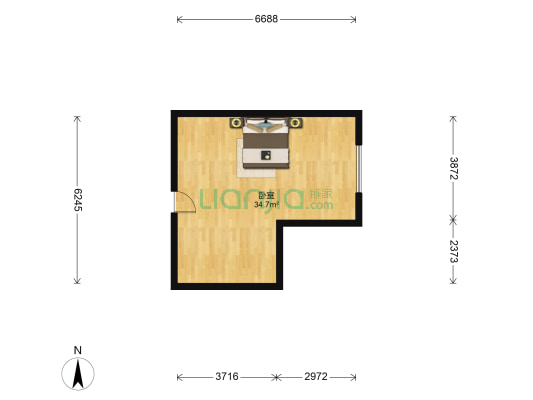 青年城 1室0厅0卫 55平方