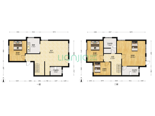 白晶谷10组团 4室1厅3卫 190平方