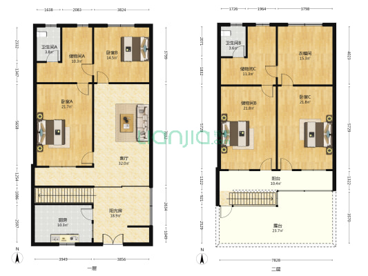 祥瑞巷 3室1厅2卫 132平方