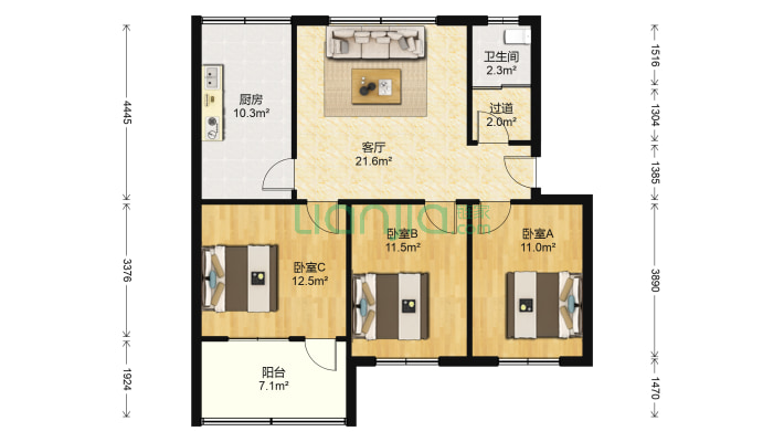 面粉厂宿舍二手房实景图