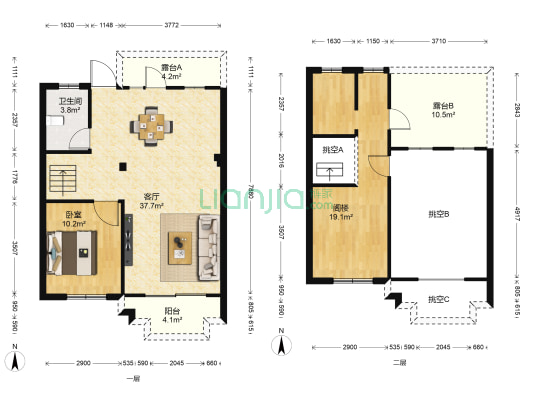 九洲云湾 1室1厅1卫 90平方