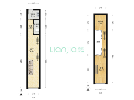 蓝天市心广场 1室1厅1卫 78平方
