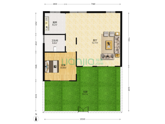 莞城兴塘路三巷 1室1厅1卫 382平方
