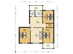 开发区文化广场繁华地段地理位置珍贵，税务局小区住户-涿州金顺苑户型图