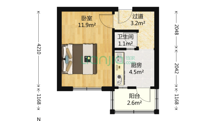 煤炭宿舍二手房实景图