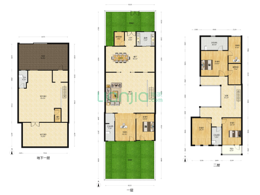 绿地海域乾唐墅 6室2厅4卫 317平方