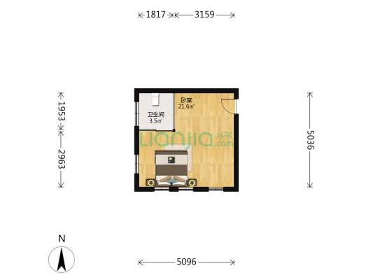 齐乐里 1室0厅1卫 32平方