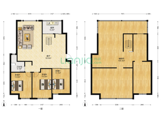 巨一首府 3室1厅1卫 184平方