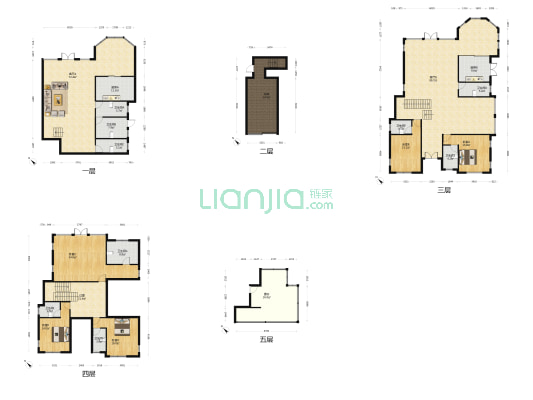狮子湖观岭壹号 5室2厅9卫 472平方
