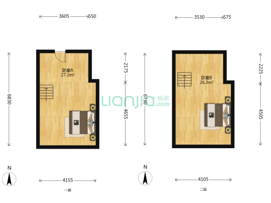 杭州富力中心 2室0厅0卫 41平方