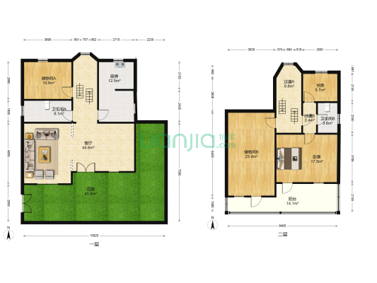 如意新村 2室1厅2卫 180平方