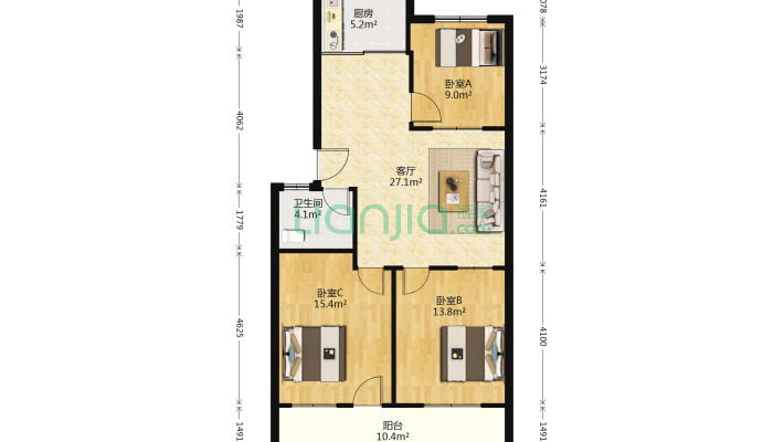 泰前中学宿舍二手房实景图