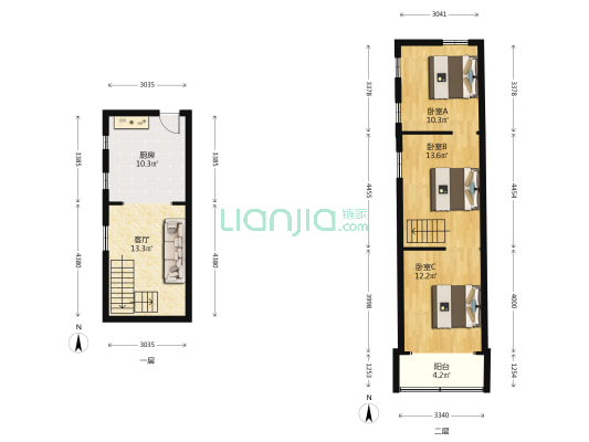 红星路80号 3室1厅0卫 68平方