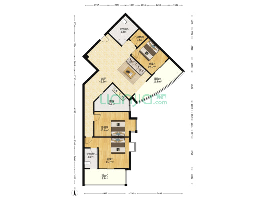 兴庆花园 3室1厅2卫 158平方