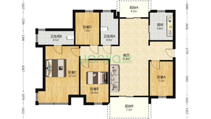 水岸君悦东方二手房实景图