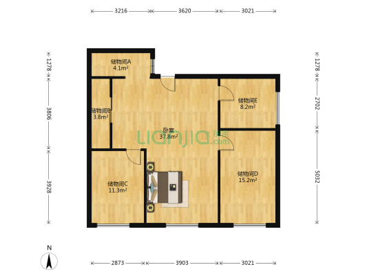 中国中车401厂家属院 1室0厅0卫 88平方