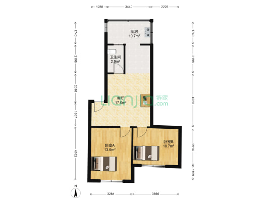 浙四小区 2室1厅1卫 72平方