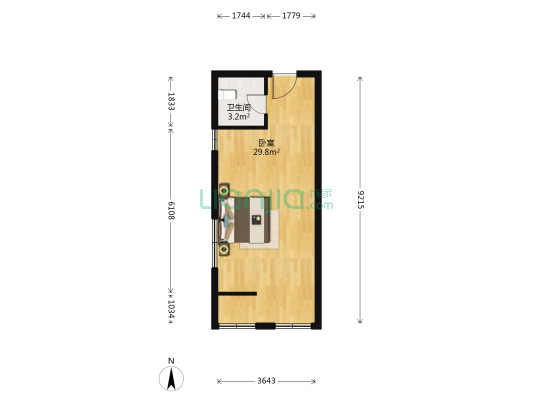 五洲国际工业博览城 1室0厅1卫 47平方