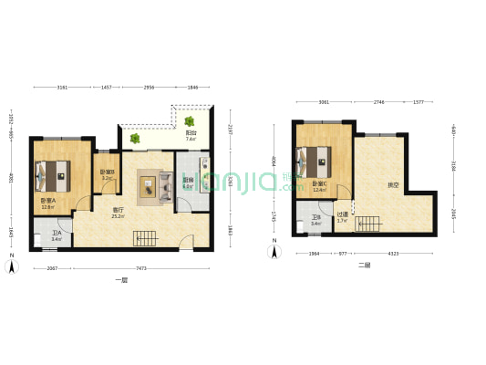 祥豪维多利亚港湾 3室1厅2卫 96平方