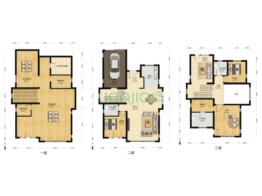 蓝岸丽舍四期 5室2厅3卫 369平方