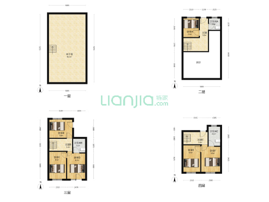 绿地海域笙晖(别墅) 6室0厅3卫 131平方