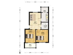 范阳路 邮政小区 精装修 南北通透2居室 满五年-涿州邮电局住宅楼户型图