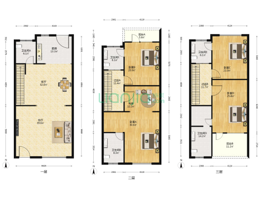 和院 5室2厅5卫 387平方
