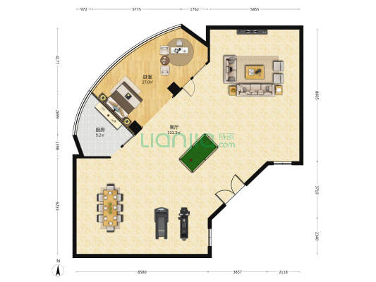 祥和大厦 1室1厅0卫 269平方