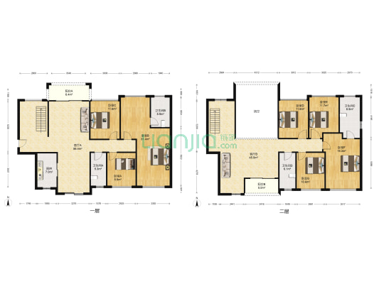 帝庭国际 7室2厅4卫 142平方