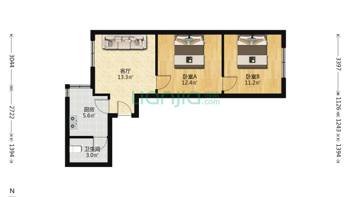 工人村51到81号二手房实景图