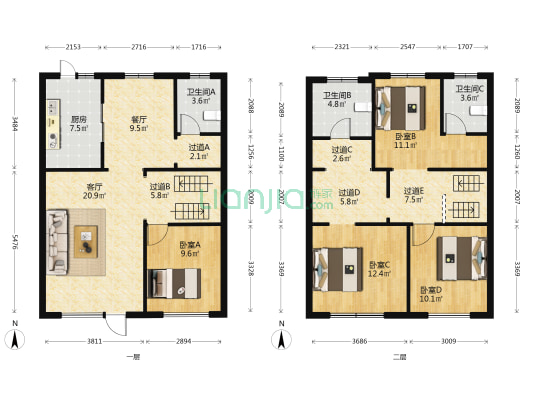 弘润·青州府 4室2厅3卫 220平方