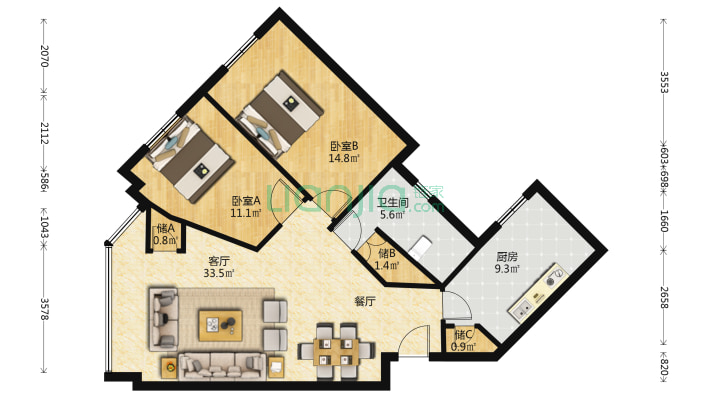 华生大厦二手房实景图