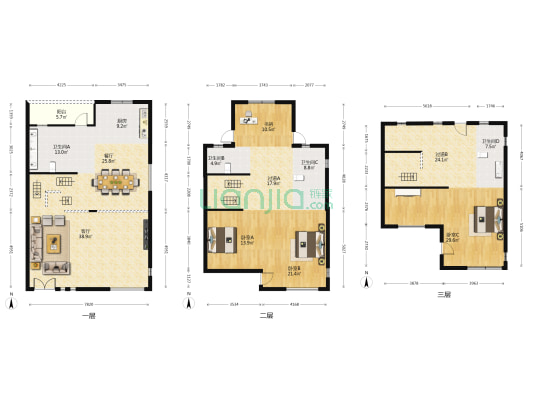 馥园 4室2厅4卫 354平方