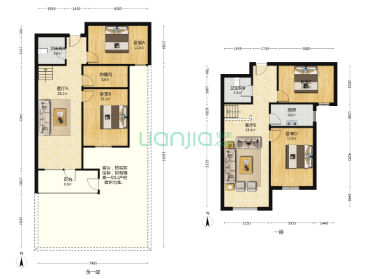 南向的户型，采光好，户型好，视野好-户型图