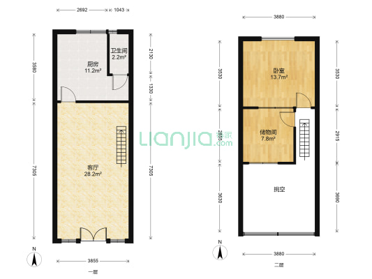 独秀花苑 1室1厅1卫 48平方