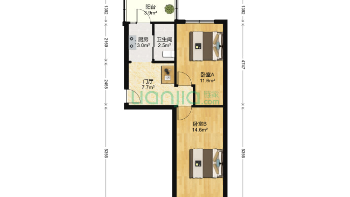 朝一中家属楼二手房实景图