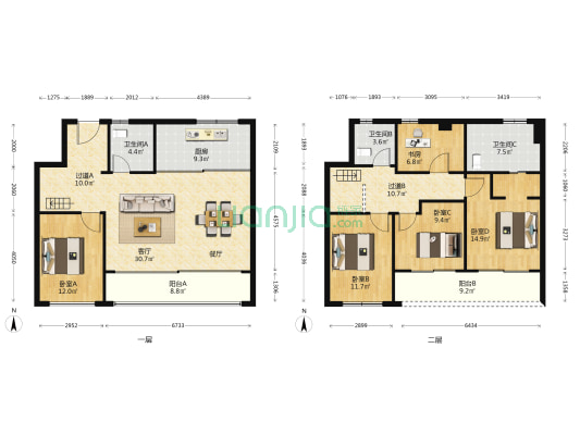 中交花样年春风十里 5室1厅3卫 184平方