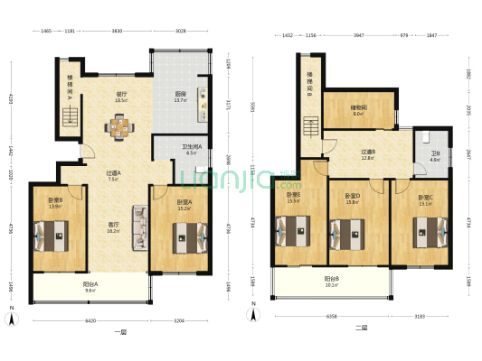 佳成花苑 5室2厅2卫 183平方