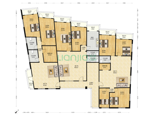 欣荣路 8室3厅5卫 375平方