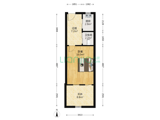 粤秀苑 1室0厅1卫 39平方