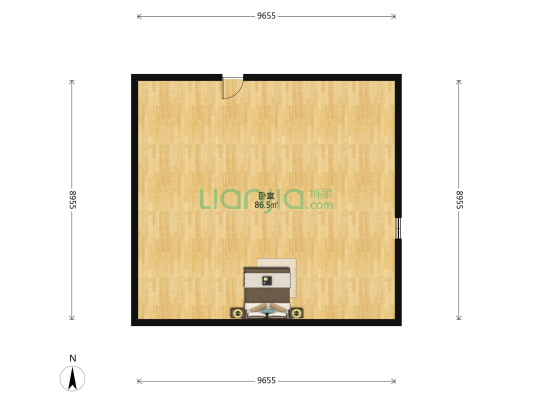 华顺大厦 1室0厅0卫 83平方