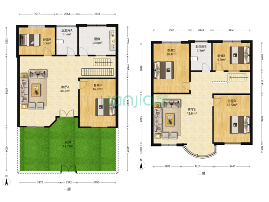 陇海路中段北侧24号 5室2厅2卫 207平方