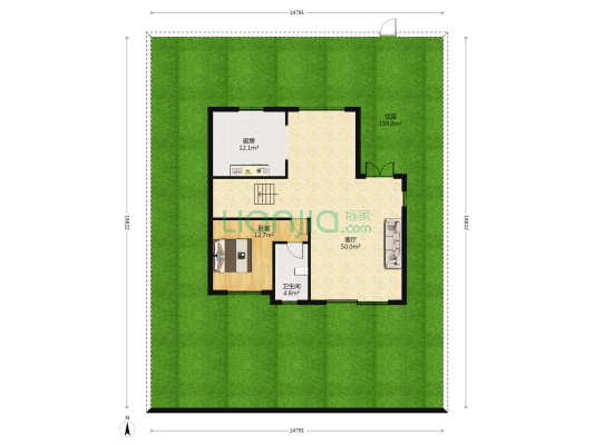 碧桂园山湖城映山 1室1厅1卫 230平方