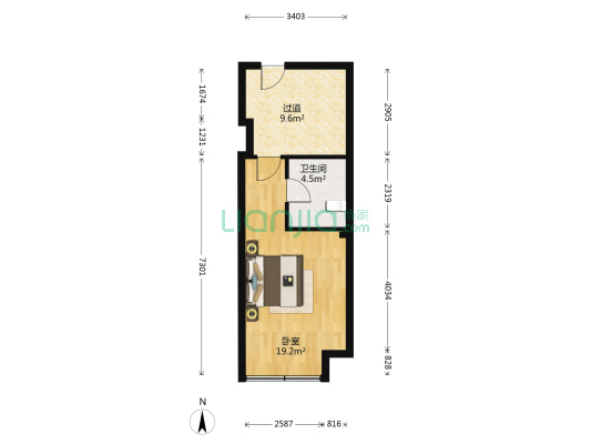 聚元街 1室0厅1卫 40平方