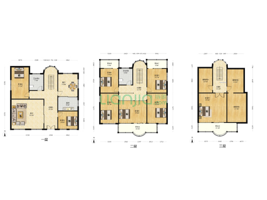 青岛泰发集团别墅 8室2厅2卫 340平方