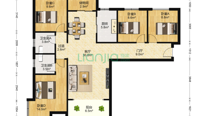 书香逸城北区二手房实景图