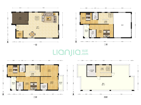 鸦岗三洲工业大街（村口新住宅区） 5室1厅6卫 263平方