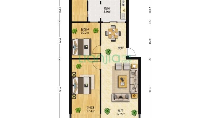 云南省烟草储运公司宿舍二手房实景图