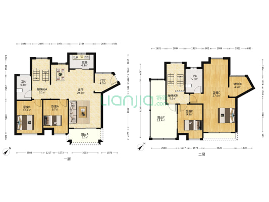 珑耀华府 4室1厅2卫 167平方